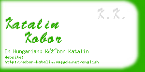 katalin kobor business card